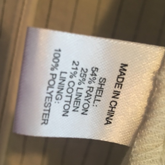 NWT Classic DREW Linen White Pin Striped Blazer - Picture 8 of 8